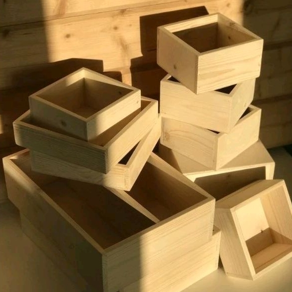 Jual Kotak Kayu Hampers Parcel gift Bahan kayu jati belanda | Shopee ...
