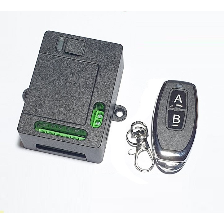 12V 24V 36V Relay 2Ch Wireless RF Remote Control Pagar Transmitter Receiver