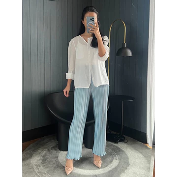 GLITTEN THE LABEL Pleats Pants BB Wavy Celana KULOT Plisket BB Wavy Celana Kulot Plisket BB