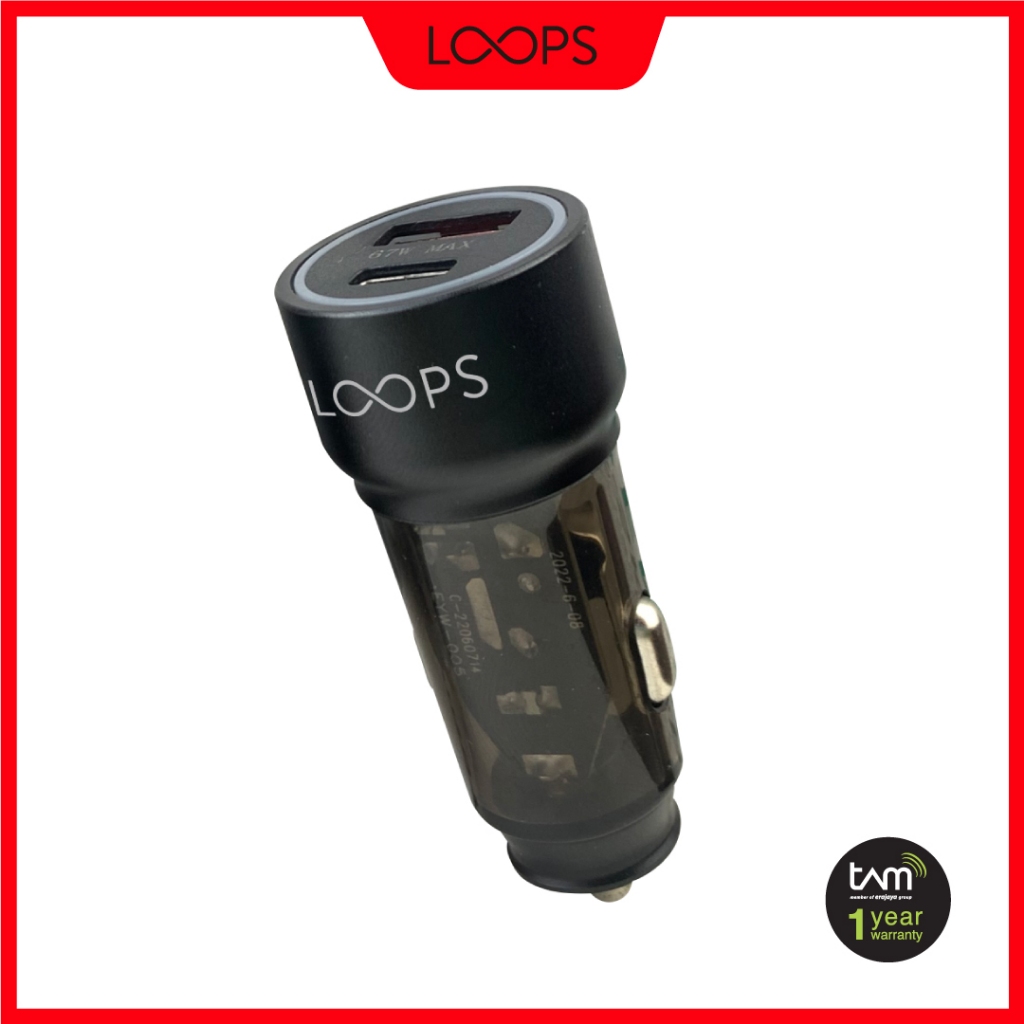Jual LOOPS Car Charger Ultra 38W - Black | Shopee Indonesia