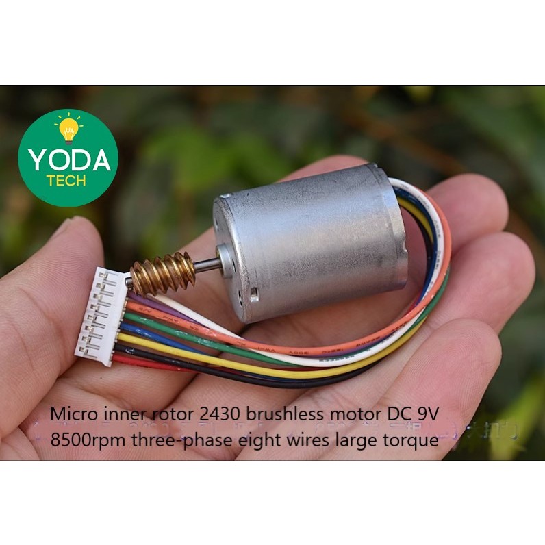 Jual Micro Inner Rotor 2430 Brushless Motor DC 6-12V (8376) | Shopee ...