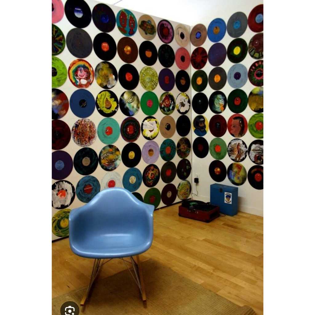 Jual VINYL PIRINGAN HITAM BUAT DEKOR DISPLAY PAJANGAN KERAJINAN TANGAN