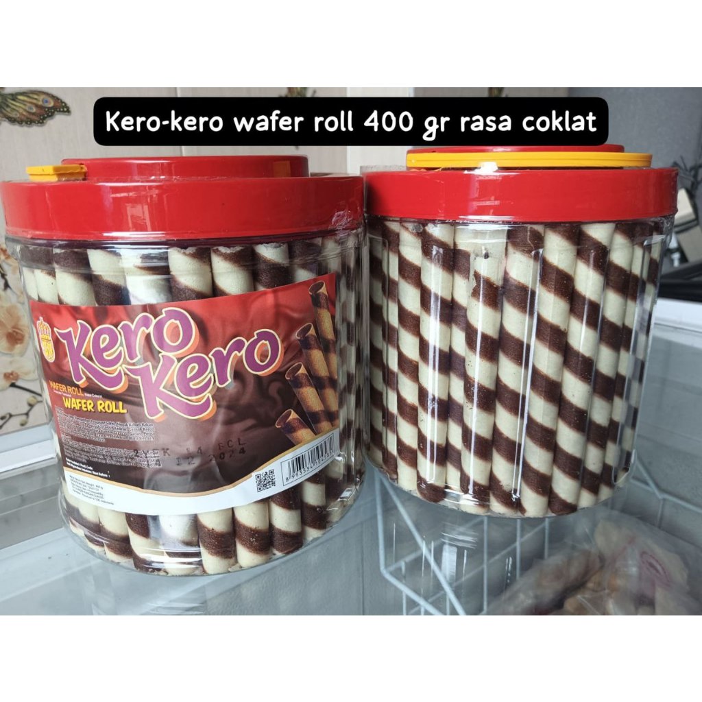 Jual Wafer Kero kero roll 400gr rasa coklat, Ready Stock Delivery Jogja ...