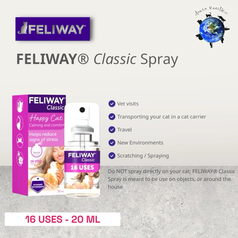 Jual Feliway Classic Spray Calming / Comfort Cat - Travel - Anti Stress ...
