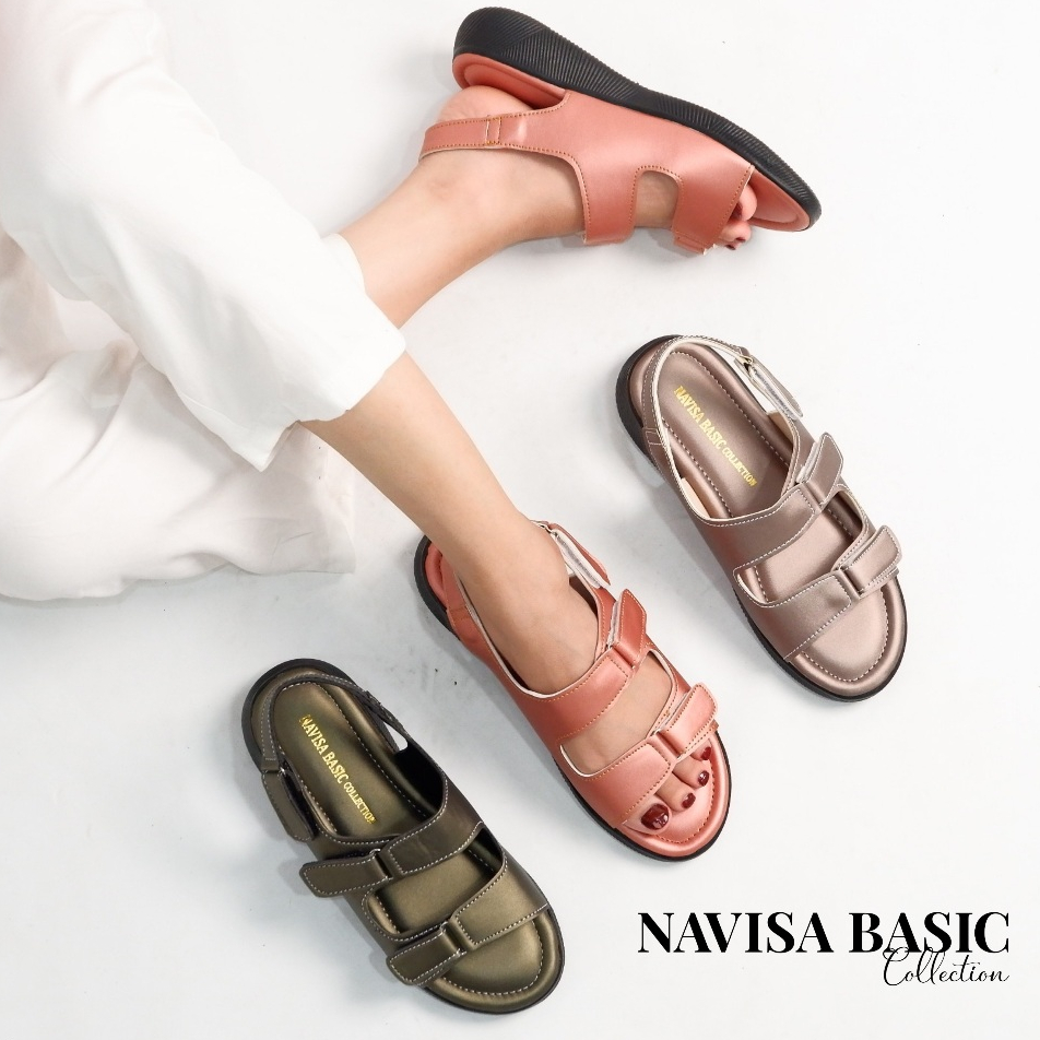 Jual Navisa Sandal Tali Platform super empuk | Shopee Indonesia