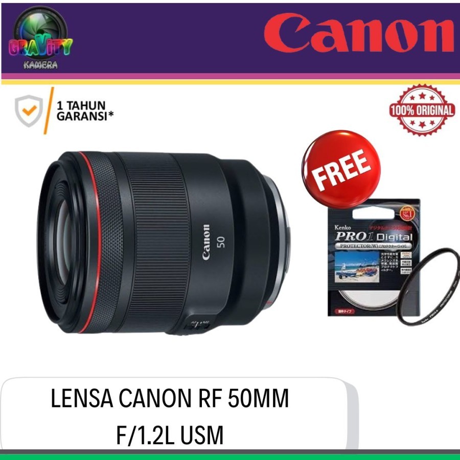 Jual CANON RF 50MM F1.2L USM / LENSA CANON RF 50MM F1.2L USM | Shopee ...
