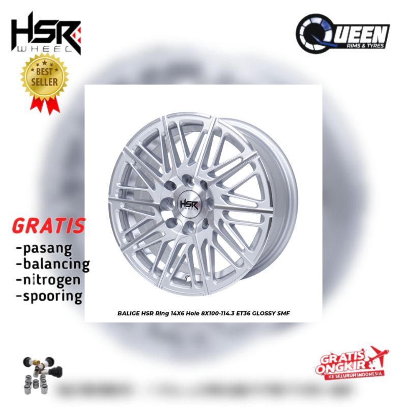 Jual VELG RACING R14 DOUBLE PCD HSR BALIGE untuk mobil avanza, xenia ...