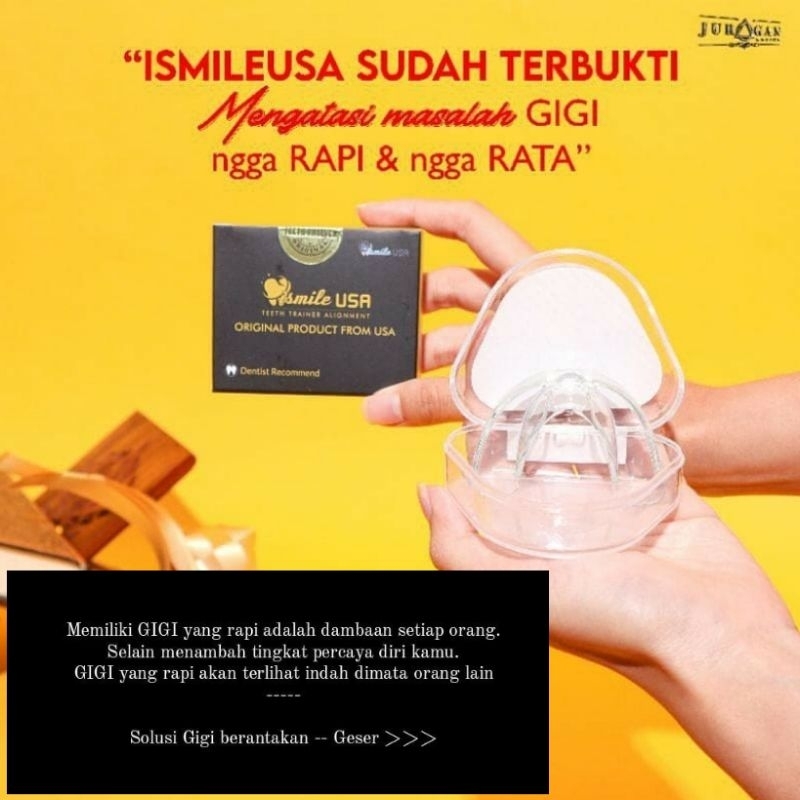Jual garansi 100% perapi gigi original asli / perata gigi / aligner ...