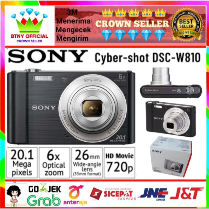 Jual Sony Cybershot DSCW810 Sony W810 W810 Pocket Camera ORIGINAL