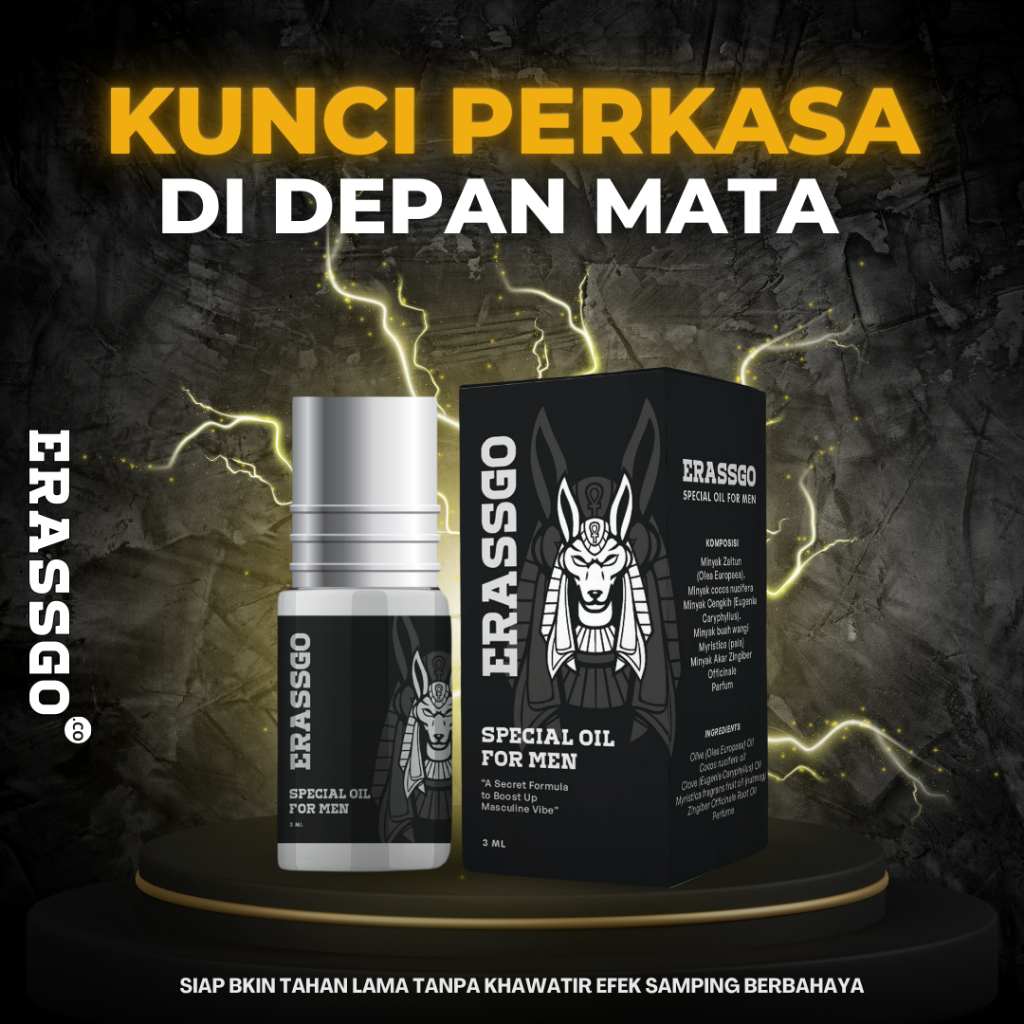 Jual Erassgo Roll On Special Oil For Men Obat Herbal Penambah Durasi