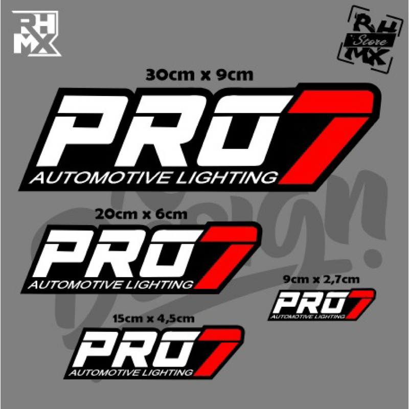 Jual stiker pro7 sticker pro tujuh pro 7 lighting bukan cutting pro7 ...