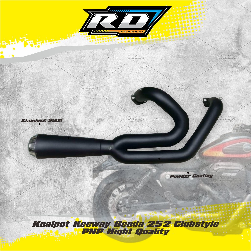 Jual Knalpot Keeway Benda 252 Clubstyle PNP Hight Quality - Rd Exhaust ...