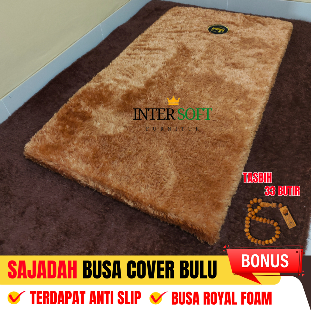 Jual Sajadah Bulu Rasfur Busa Royal Foam Premium Tebal 5 Cm Ukuran ...