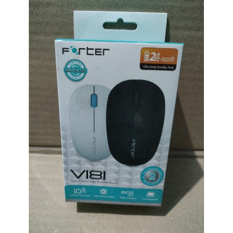 Jual MOUSE WIRELESS FORTER V181 MOUSE TANPA KABEL PREMIUM | Shopee ...