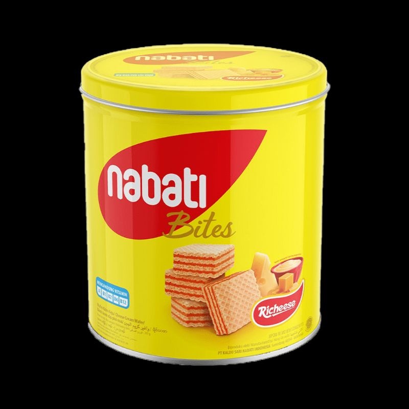 Jual nabati wafer keju kaleng 287gr - nabati wafer keju bites kaleng ...