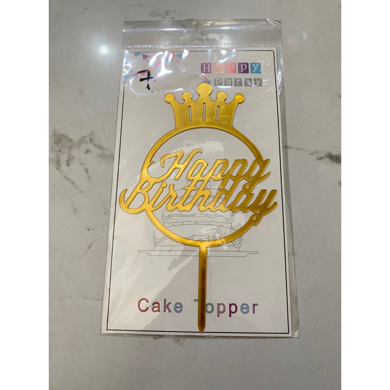 Jual topper cake acrylic murah | Shopee Indonesia