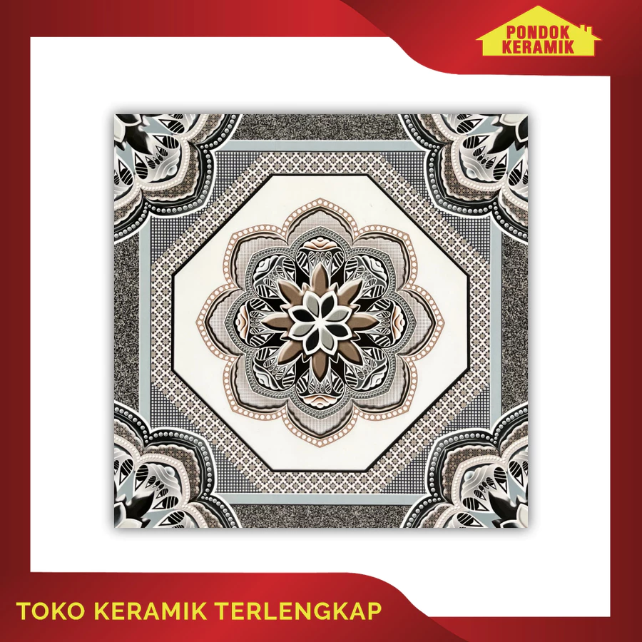 Keramik Lantai Dekoratif Avignon 40x40 Gaza Grey