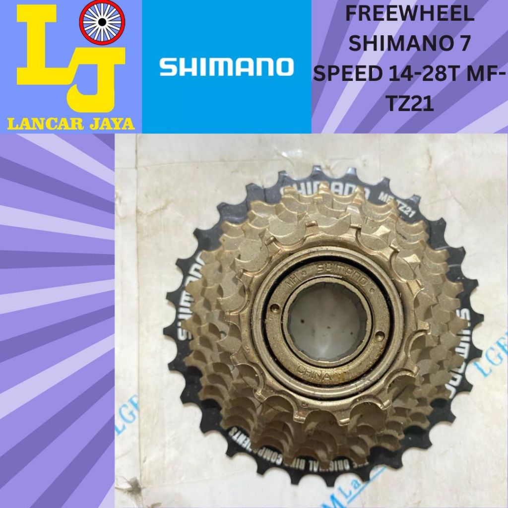Tz21 Shimano MF-TZ21 7-Speed Freewheel 14 To 28 Teeth New