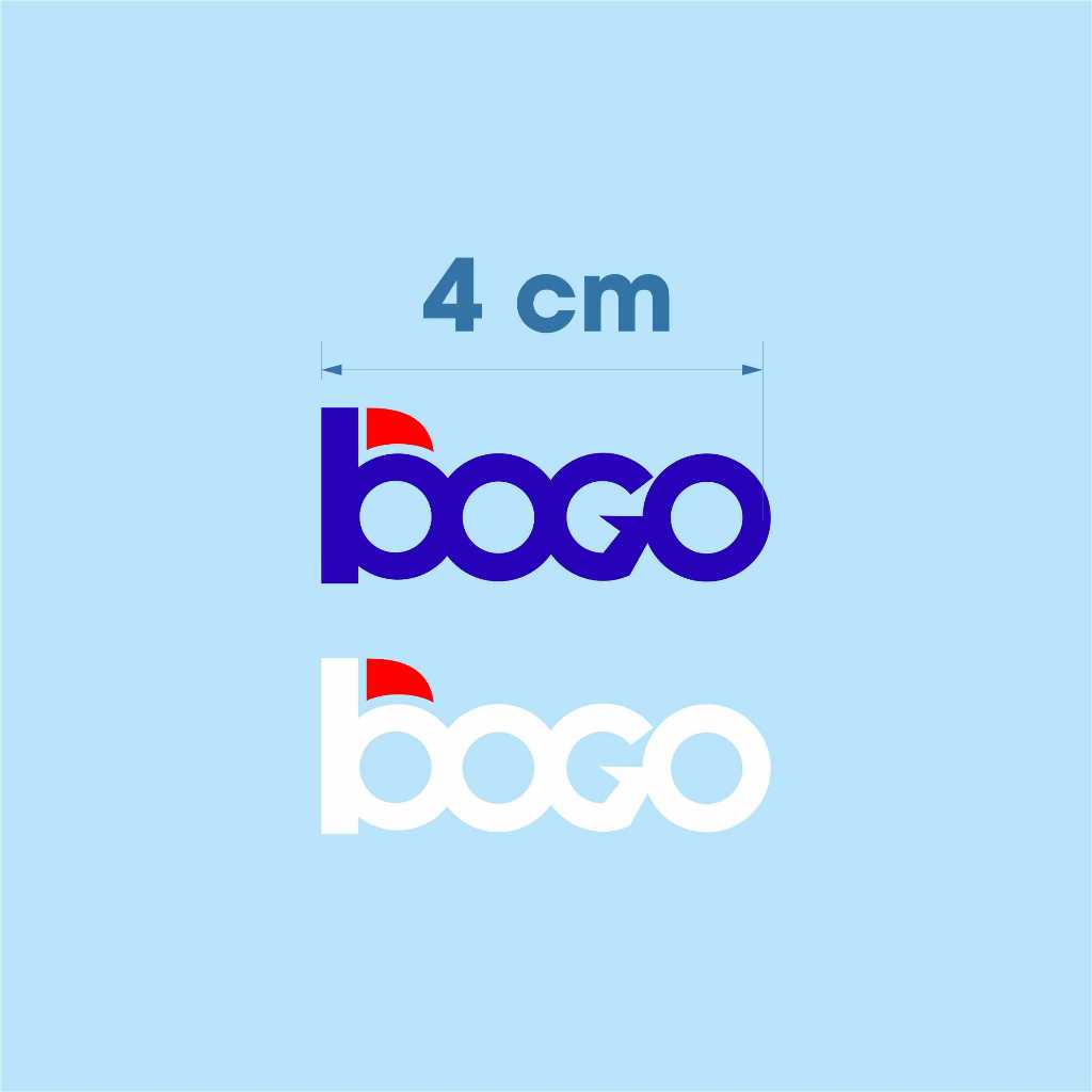 Jual Cutting sticker helm motor helmet visor bogo logo vinyl | Shopee ...