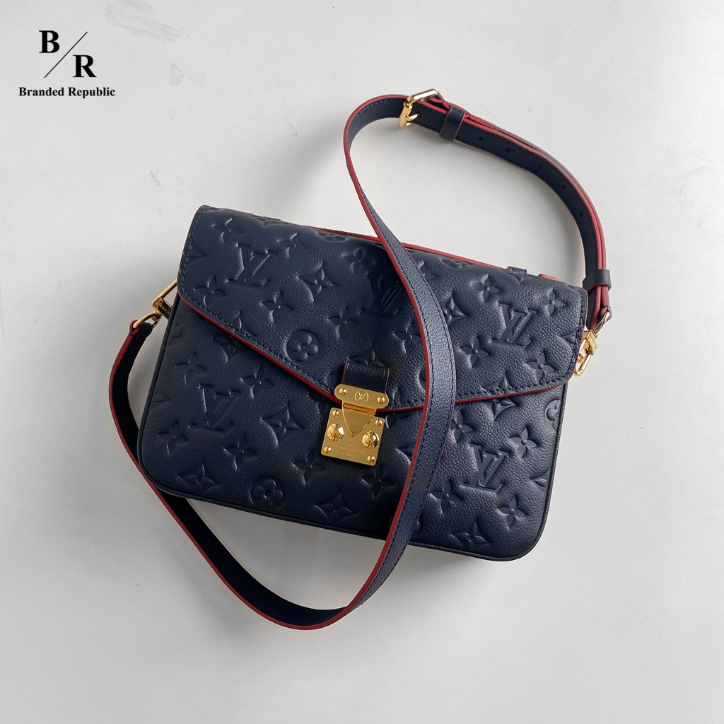 Jual TAS SLINGBAG WANITA L METIS POCHETTE MONOGRAM EMPRIENTE NAVY BLUE ...