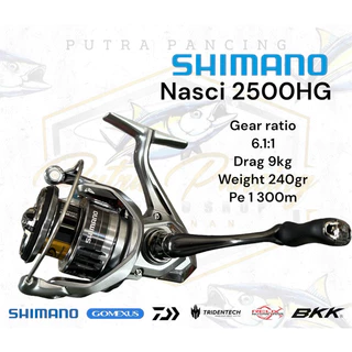 Promo Reel Spinning Shimano Nasci 1000 Power Handle New 2021 Diskon 17% di  Seller Hafizh Store 4 - Cikoko, Kota Jakarta Selatan