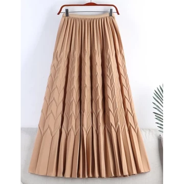 Rok Plisket Daun Padi Maxi Rok Plisket Premium Rok Plisket Nyaman Rok Plisket Panjang Hitam