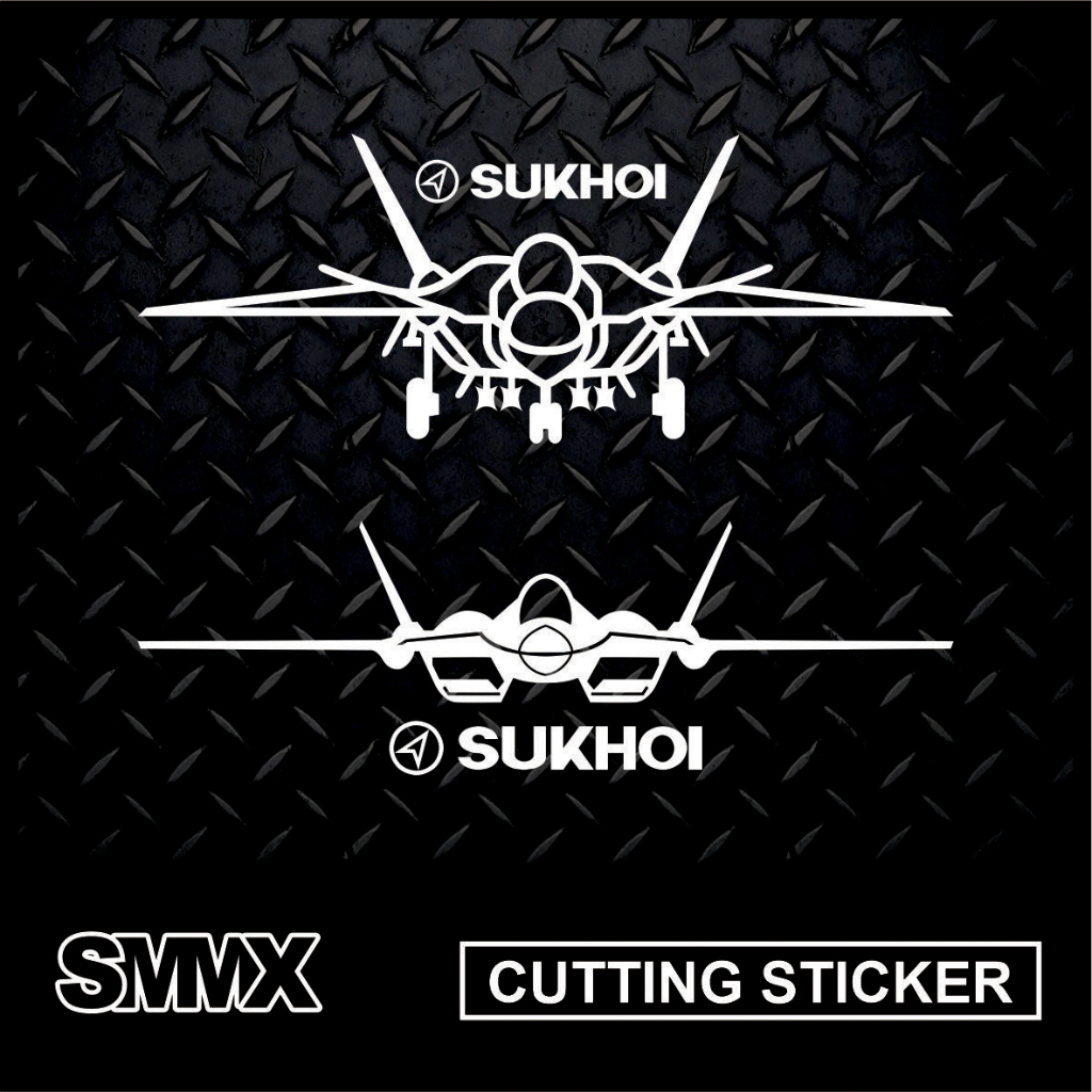 Jual Cutting Sticker Pesawat Tempur Jet Sukhoi T-50 PAK FA | Shopee ...
