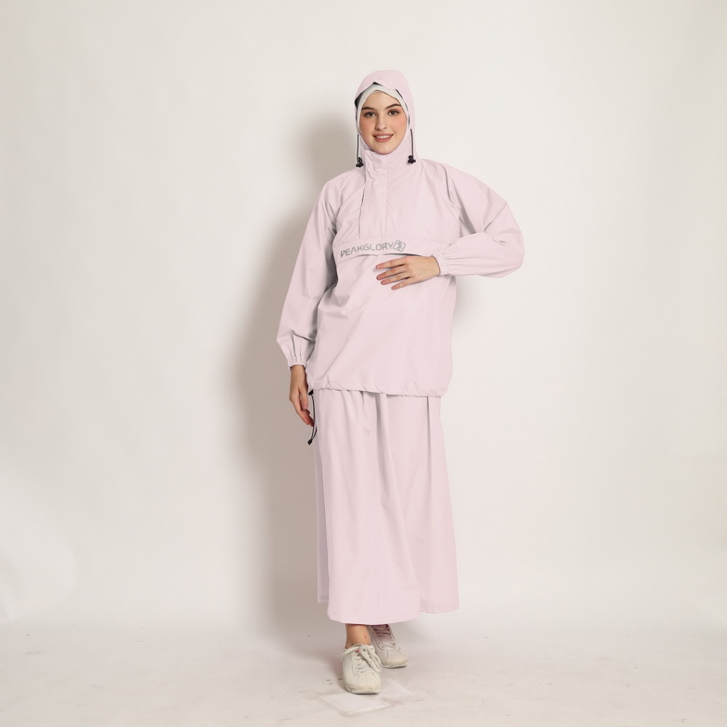 Jual Jas hujan wanita Rok Mantel hujan setelan baju dan rok dewasa