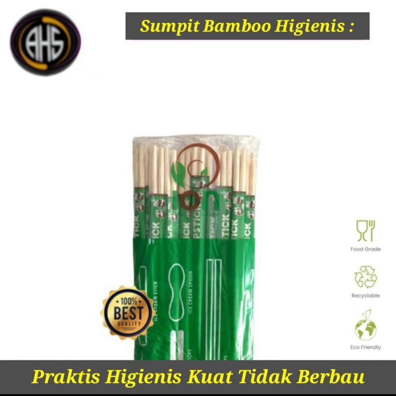 Jual Sumpit Bambu Steril Sumpit Bamboo Bambu Higienis Sumpit Makanan ...