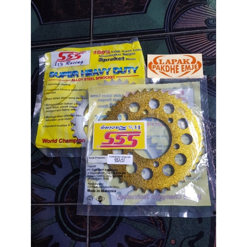 Jual Gear Belakang Sss Ninja R Ninja Rr Ninja Steel Gold Ger