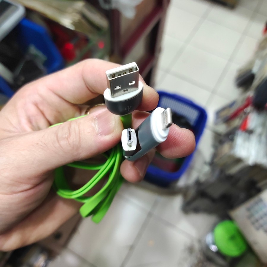 Jual kabel charger handphone micro usb + lightning model sambungan ...