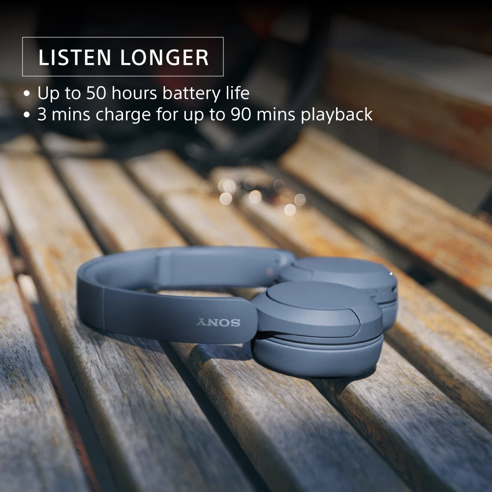 SONY WH-CH520 On Ear Wireless Headphone / CH520 / CH-520 - Blue