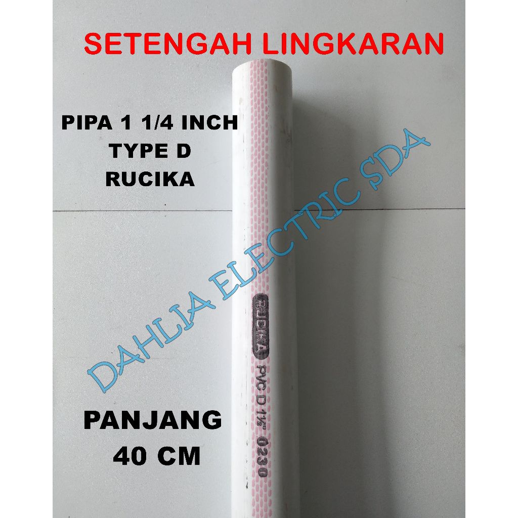 Pipa Pvc Setengah Lingkaran