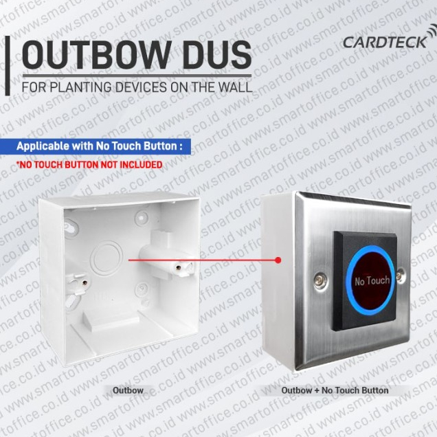 Jual Outbow Dus Exit Push Button Access Control Door Plate Housing ...