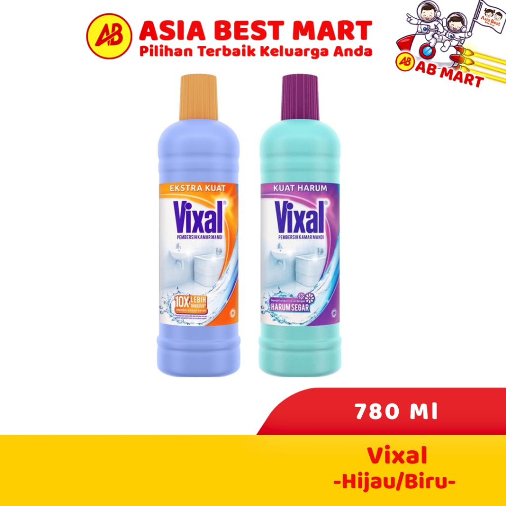 Jual Vixal Hijau Biru Pembersih Porselen Kamar Mandi Ekstra Kuat 780 Ml Shopee Indonesia