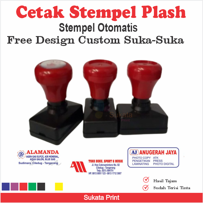 Jual Cetak Stempel Toko Stempel Custom Free desain Stempel Otomatis ...