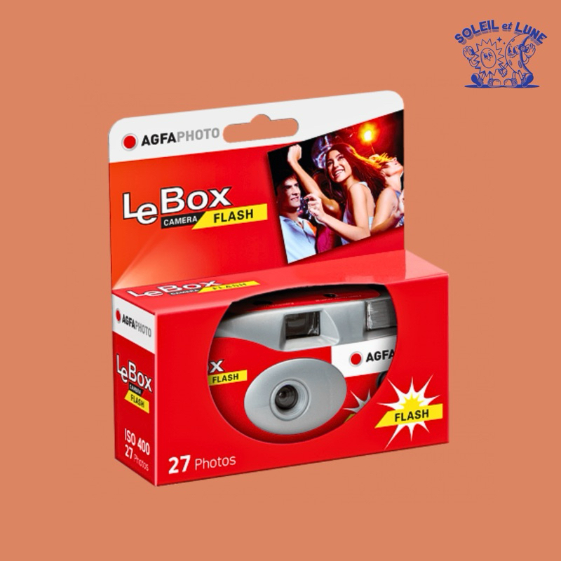 Jual Agfa LeBox Disposable Camera With Flash (ISO 400, 27 exp) Shopee