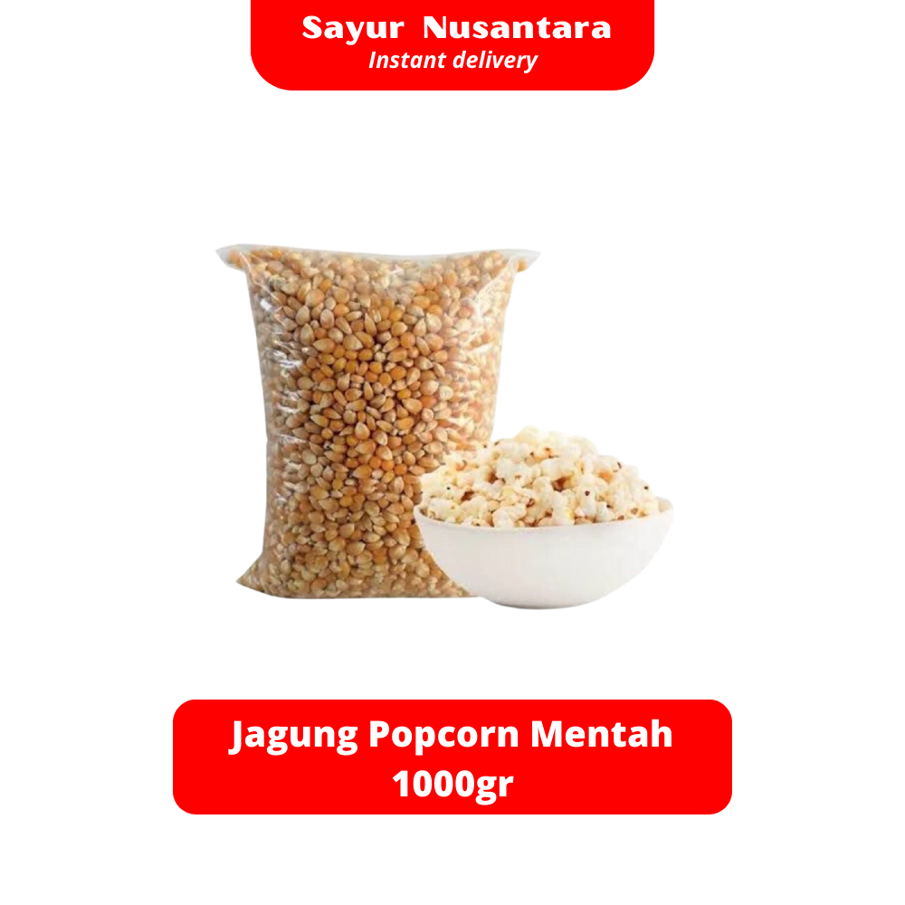 Jual Jagung Popcorn Mentah 1000gr - Sayur Nusantara | Shopee Indonesia