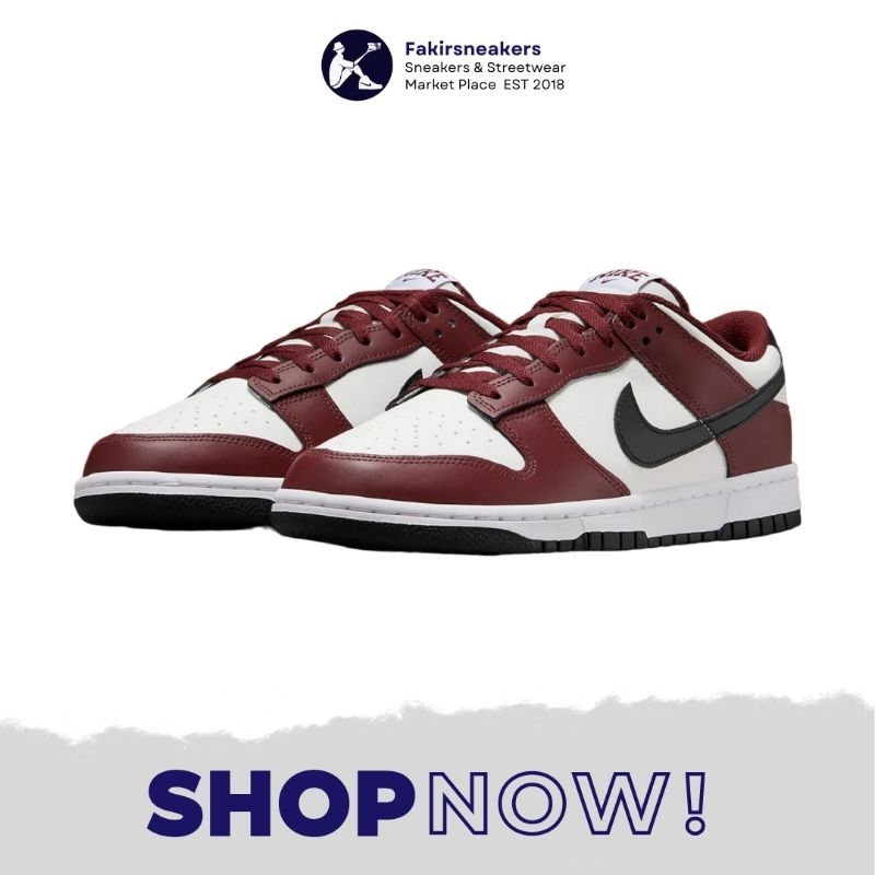 Jual DUNK Low Dark Team Red Black | Shopee Indonesia