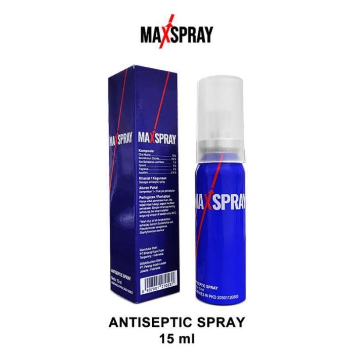 Jual MAXSPRAY ANTISEPTIC SPRAY 15 ML | Shopee Indonesia