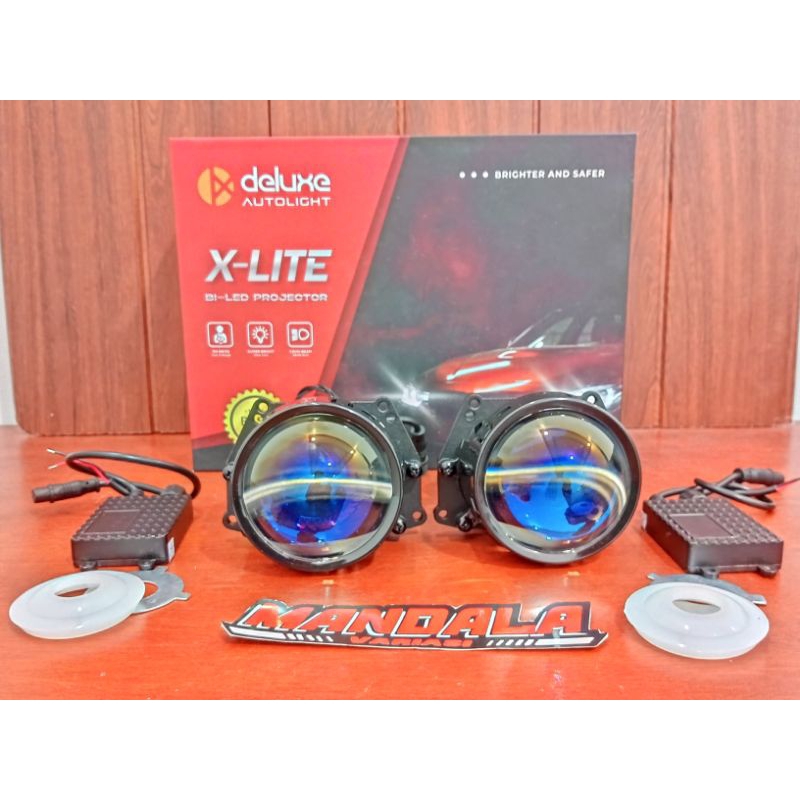 Jual LAMPU BILED DELUXE PROJECTOR 3 INCH X_LITE BLUE LENS Shopee