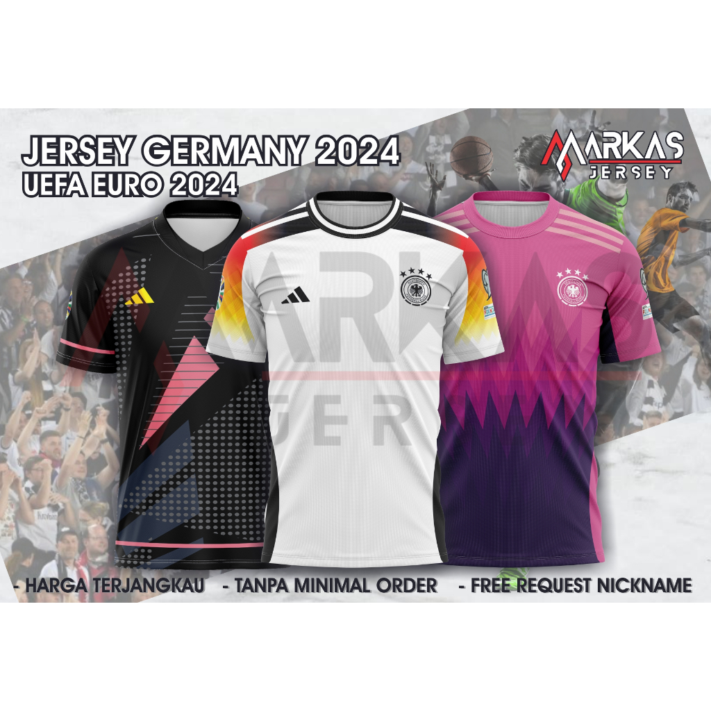 Jual JERSEY BAJU KAOS JERMAN GERMANY NEW UEFA EURO 2024 FULLPRINTING ...