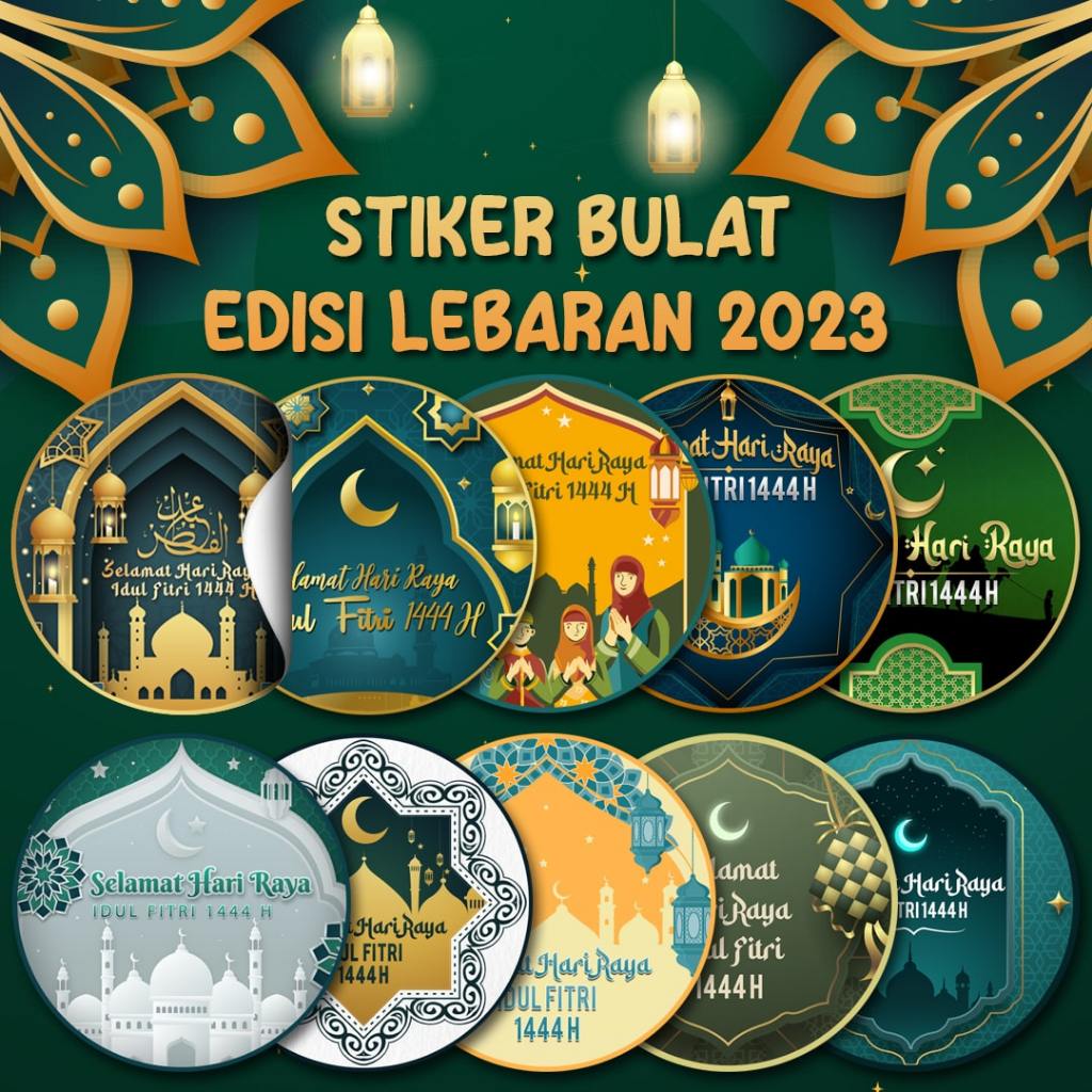 Jual STICKER IDUL FITRI /LEBARAN BENTUK BULAT | Shopee Indonesia