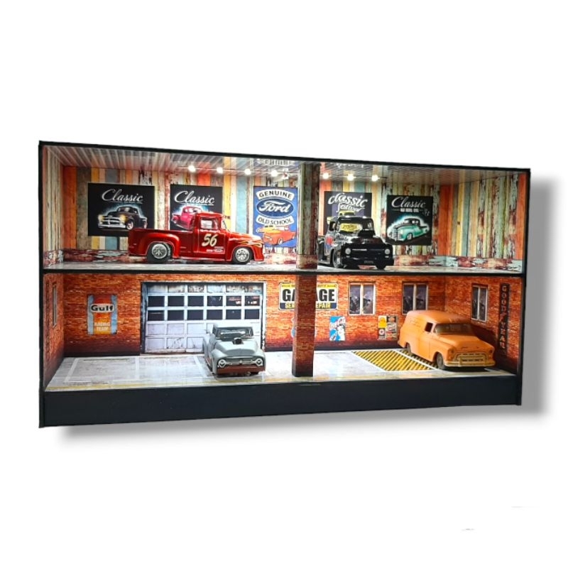 Jual Old school classic Diorama parkiran basement diecast skala 64 ...