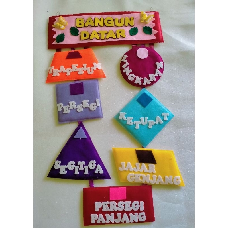 Jual hiasan kelas bangun datar// | Shopee Indonesia