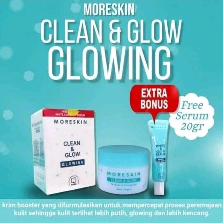 Jual Moreskin Clean And Glow free serum drak spot Original Nasa Cream
