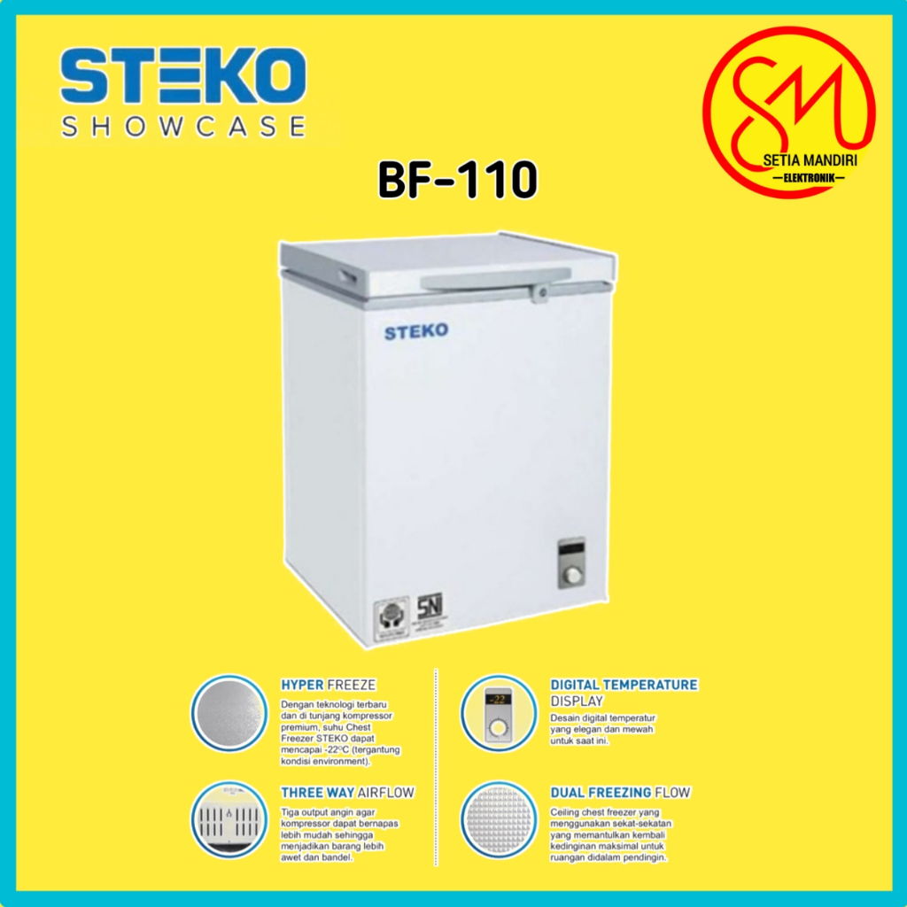 Jual Chest Freezer Box L Steko Bf Bf Super Low Watt Led