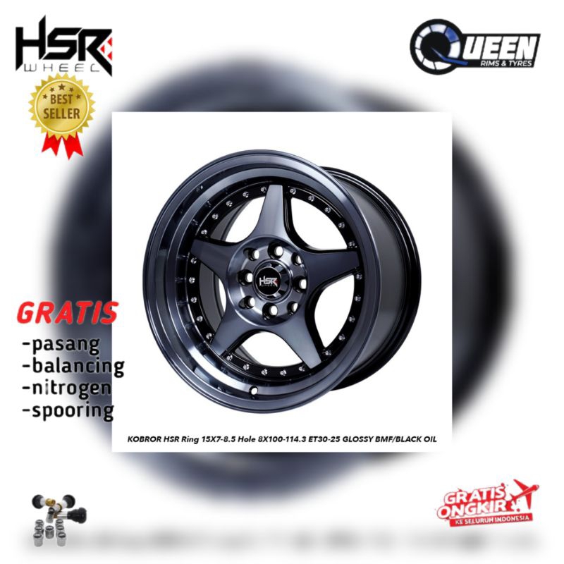 Jual VELG RACING R15 DOUBLE PCD HSR KOBROR untuk mobil avanza, xenia ...