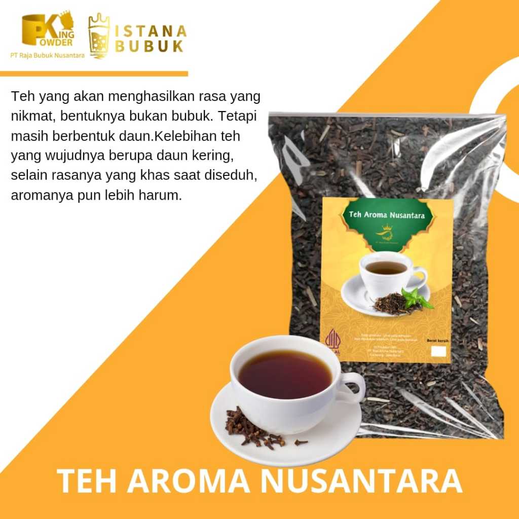 Jual Teh Nusantara Raja Aroma Nusantara Wangi Sepet Kentel Enak Asli ...