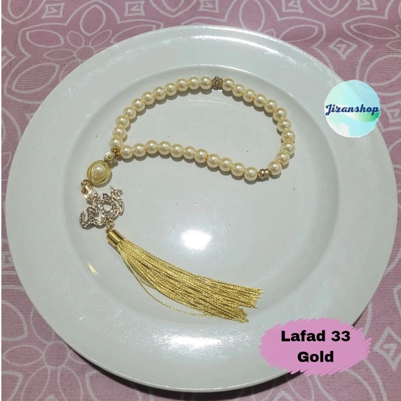 Jual Tasbeh Mutiara Berat Lafadz Allah Cantik Sintetis Premium 33 Butir ...